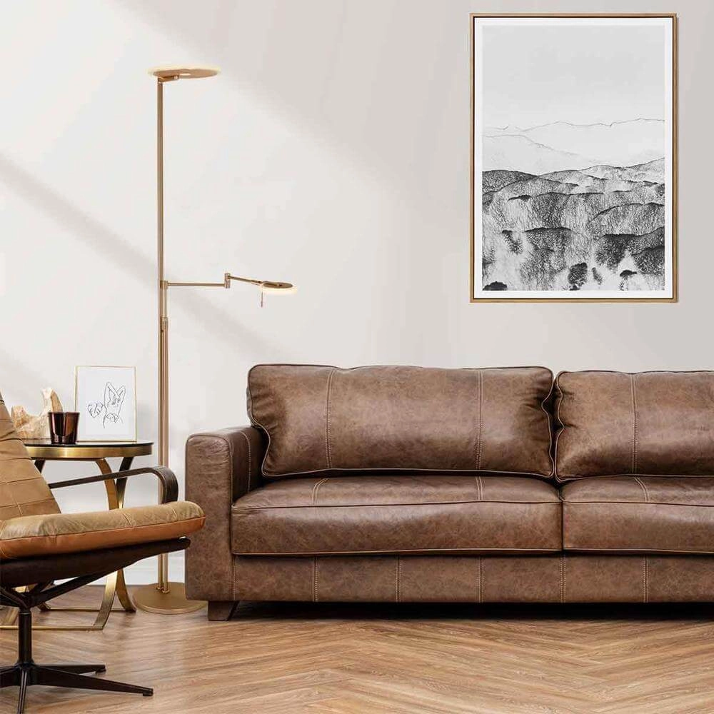 Leeslamp 2-lichts Turound design brons Steinhauer 8712746170993