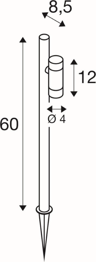 Smalle led spot Helia op spie SLV 4024163289955