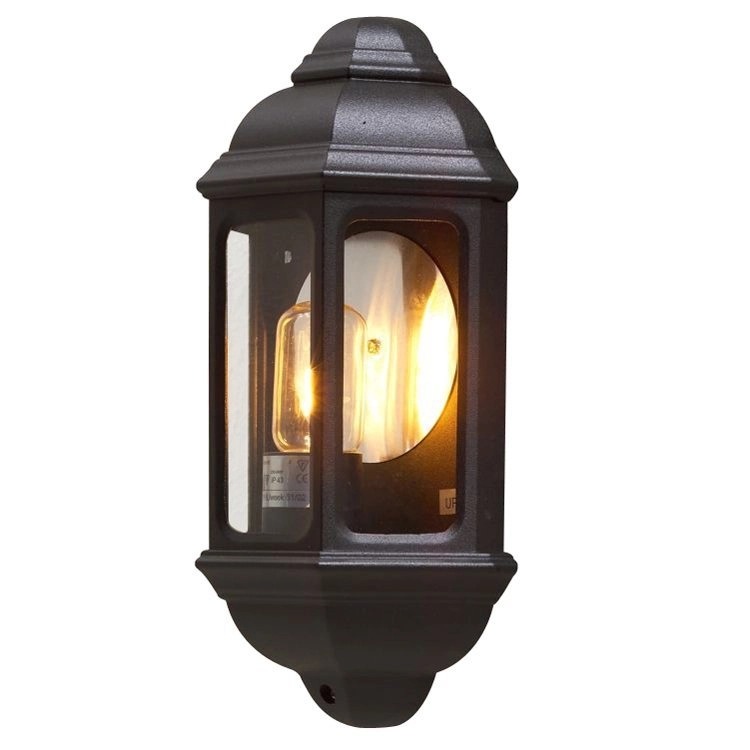 Muurlamp Cagliari klassiek mat zwart