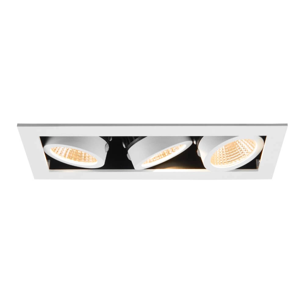 Vierkante led inbouwspot Kadux Triple 3x Led - wit - 3000K SLV 4024163278836