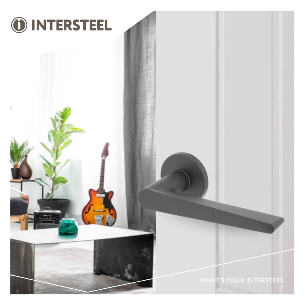 Design deurklink Tiga antraciet Intersteel 8714186550854