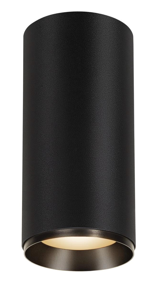 Opbouwspot Numinos XL cilinder zwart 3000K - 24gr