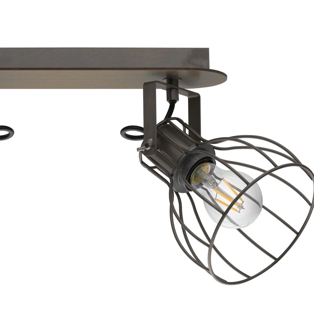 Plafondlamp Sambatello 2-lichts antiekbruin Eglo 9002759981358