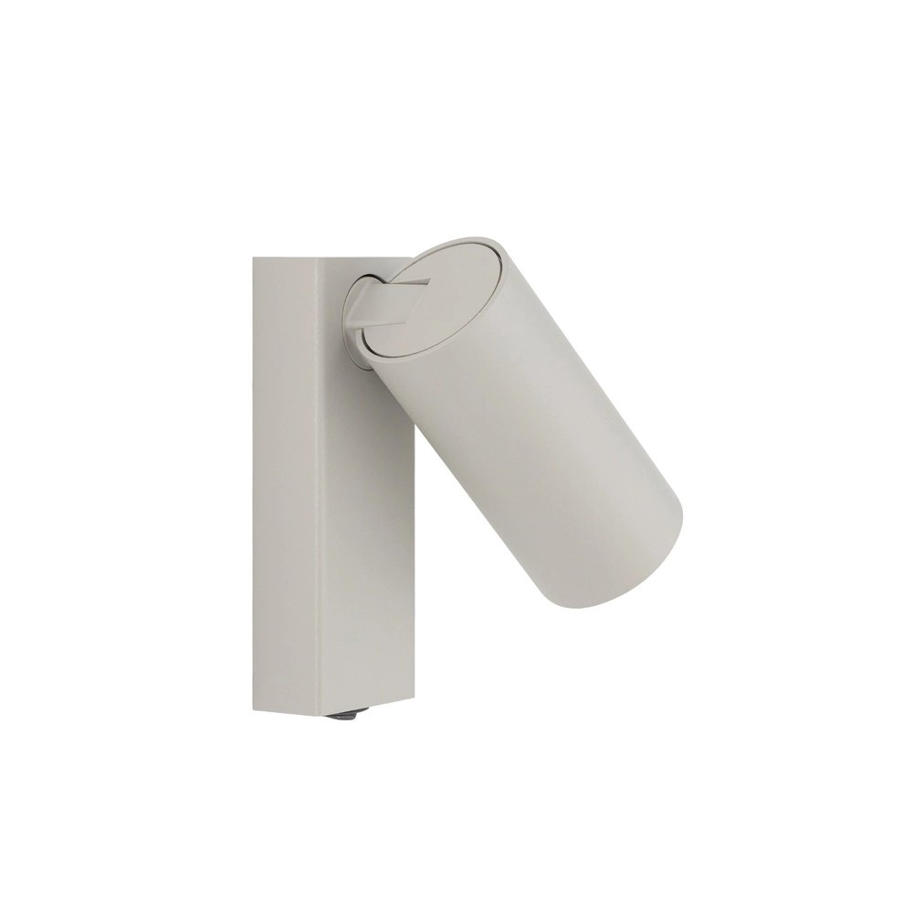 Richtbare spot Fourty met schakelaar - licht grijs Lyora 5903139117654