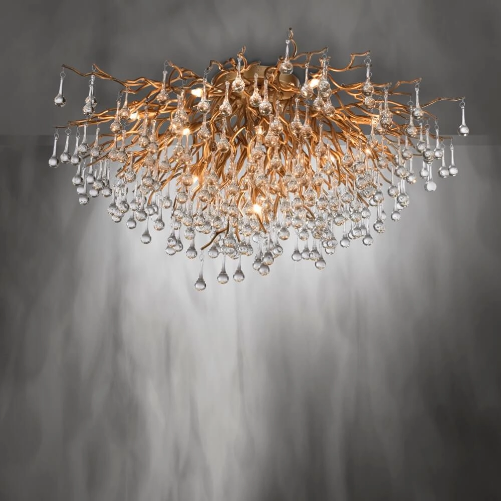 Kroonluchter Icicle messing 100cm Paul Neuhaus 4012248352106