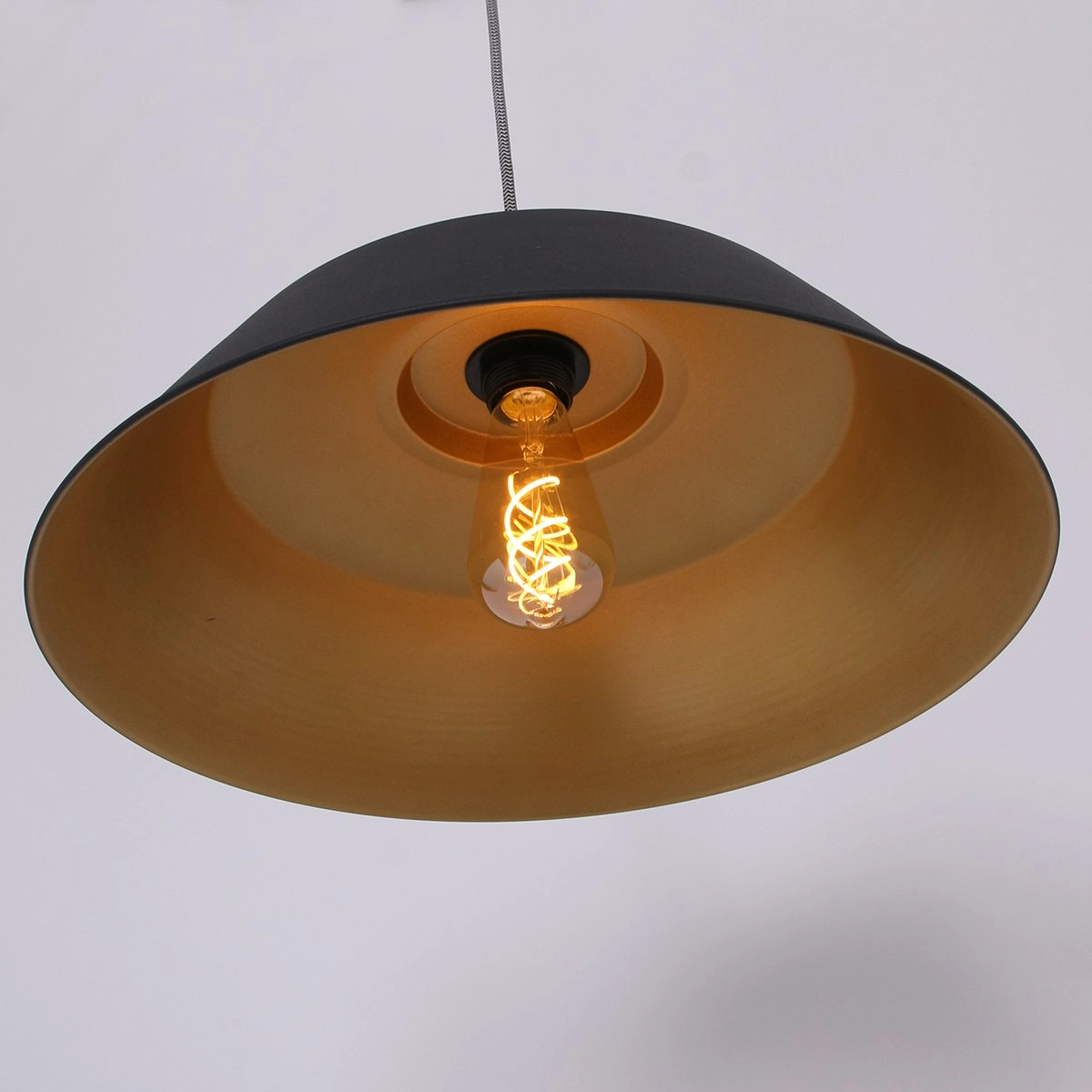 Hanglamp Mexlite zwart met goud Steinhauer 8712746114706