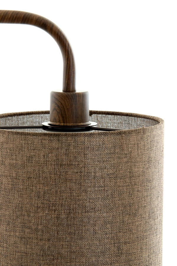 Vloerlamp Donio donkere hout print Light & Living 8717807759568