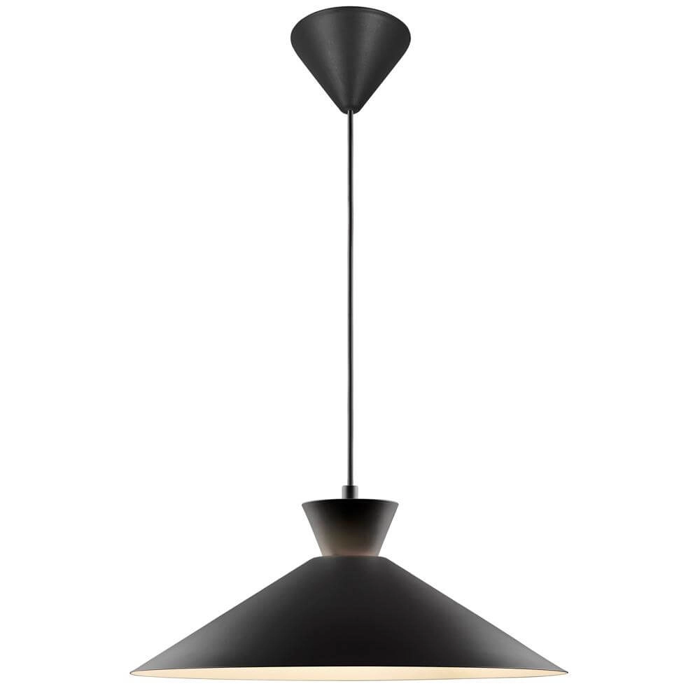 Strakke hanglamp Dial zwart Ø 45cm