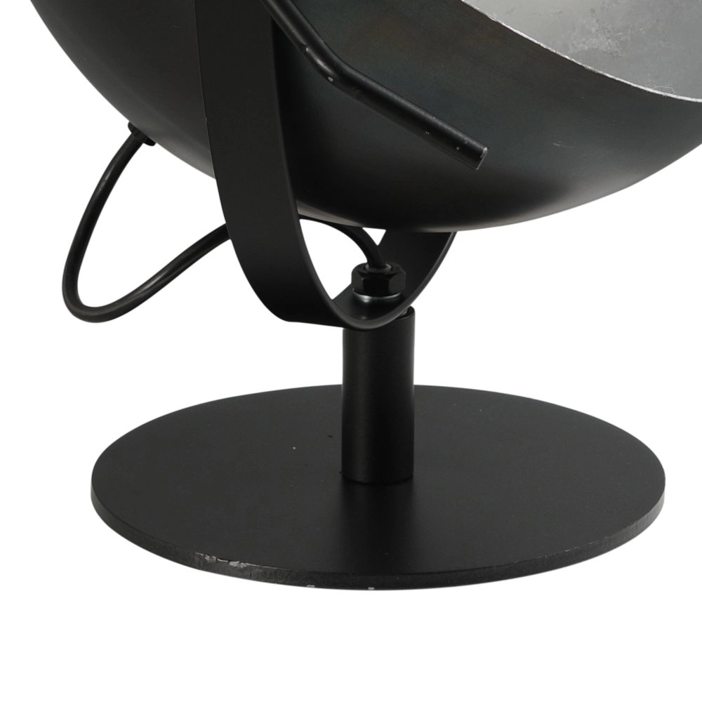 Stoere Industria Uplighter 30cm zwart met oudzilver Masterlight 8718121236704