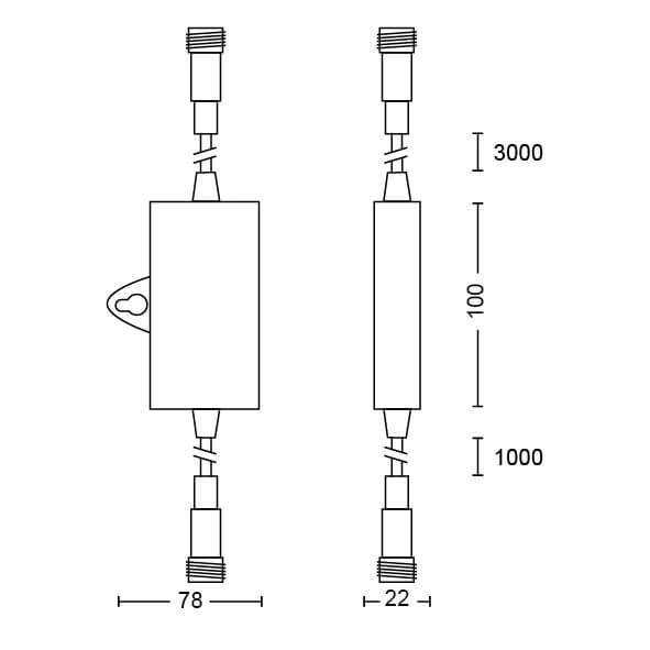 Dag en nacht Sensor met tijdsinstelling Philips 8719514477070