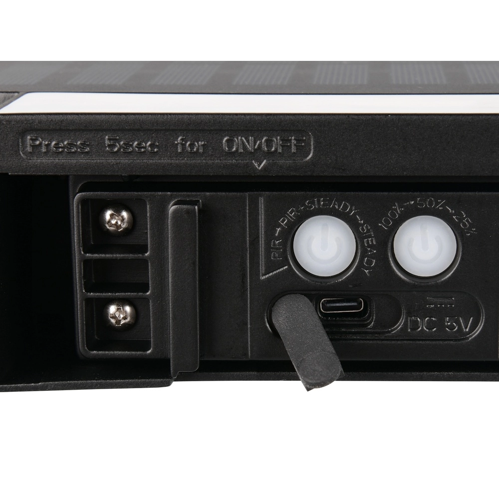 Solar wandlamp Bilbao zwart hybride Trio 4017807648058