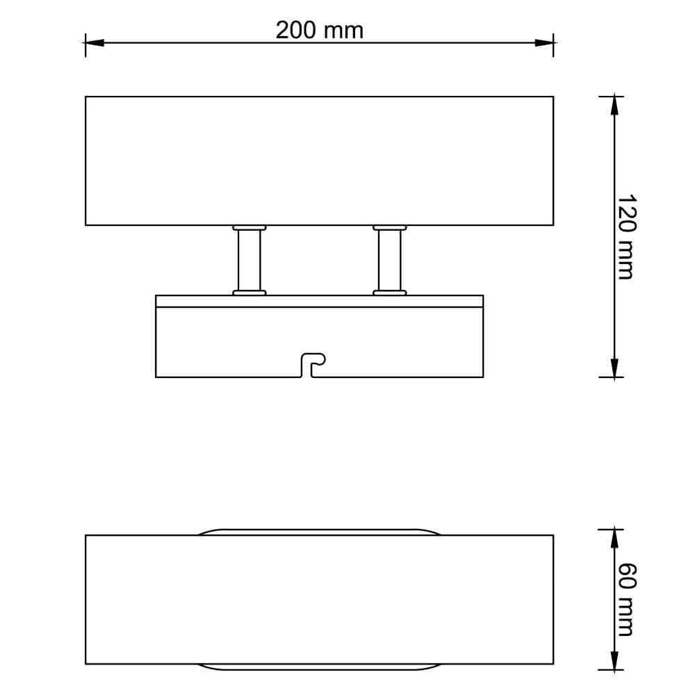 Wandlamp Niels zwart met hout Brilliant 4004353410628