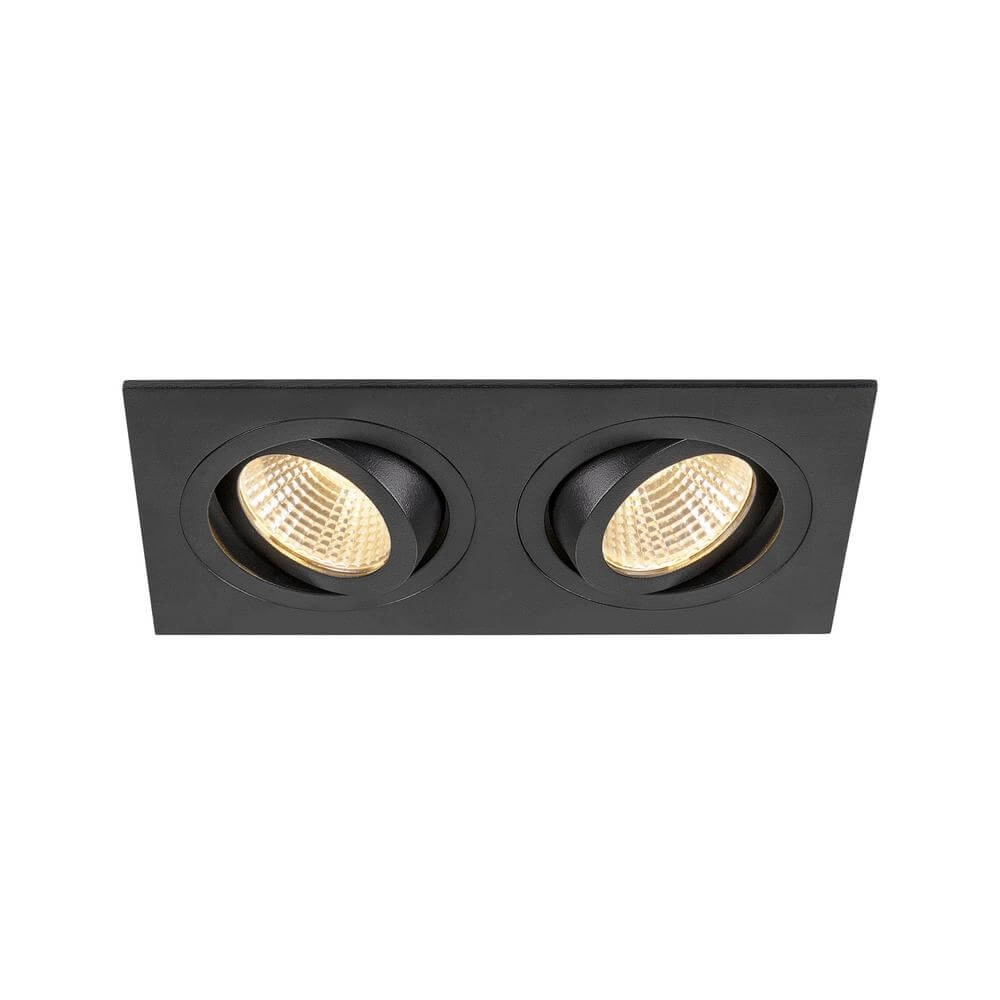 Zwarte inbouwspot New Tria 155 2x Led 2700K Zwarte inbouwspot New Tria 155 2x Led 2700K