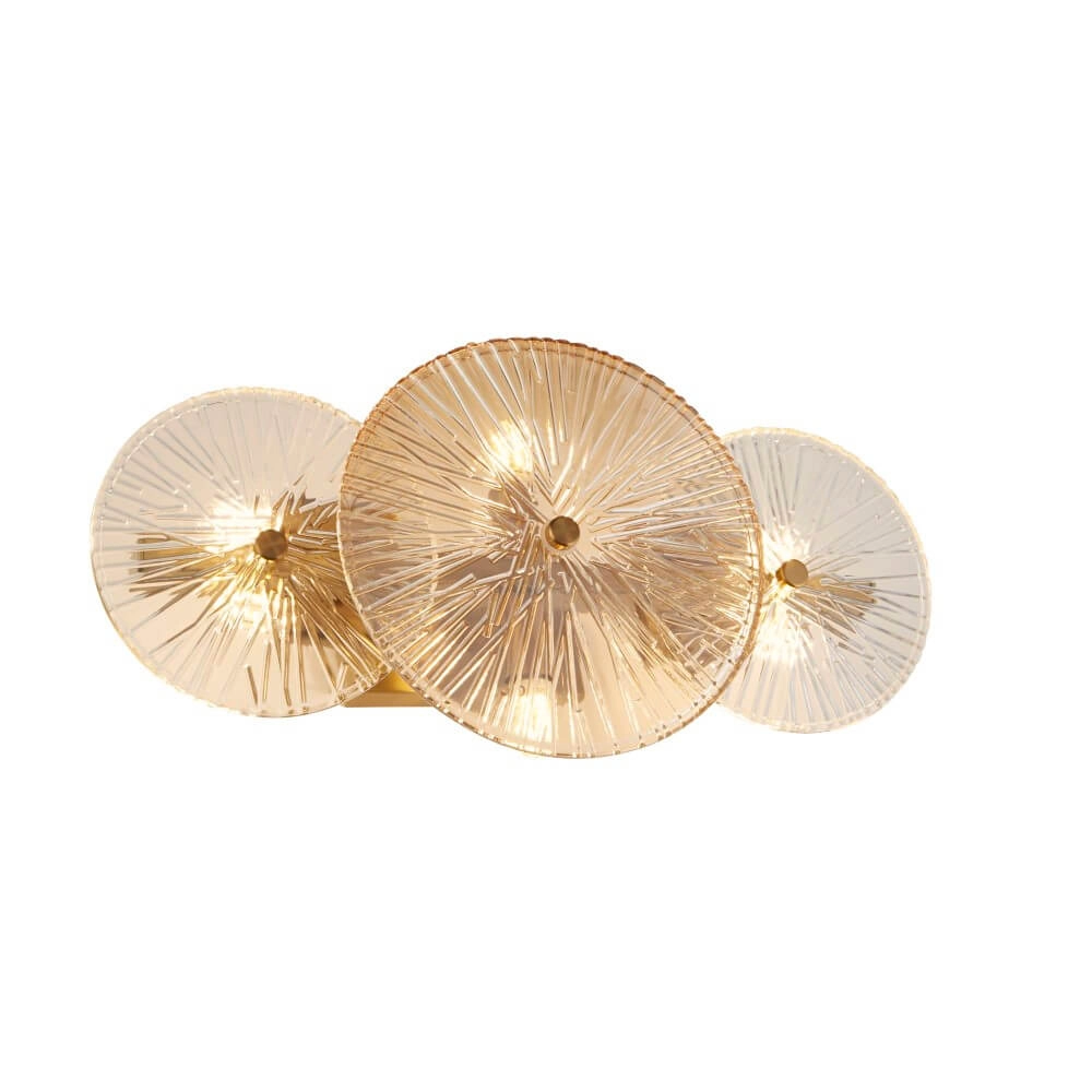 Plafondlamp Wagon Wheel goud Searchlight 5053423247632