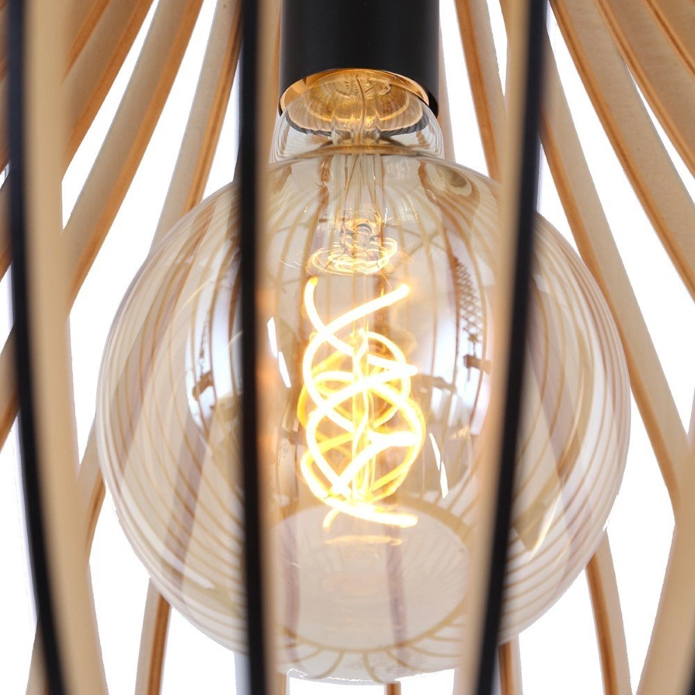 Houten hanglamp Smukt Pear Ø 50cm Steinhauer 8712746132885