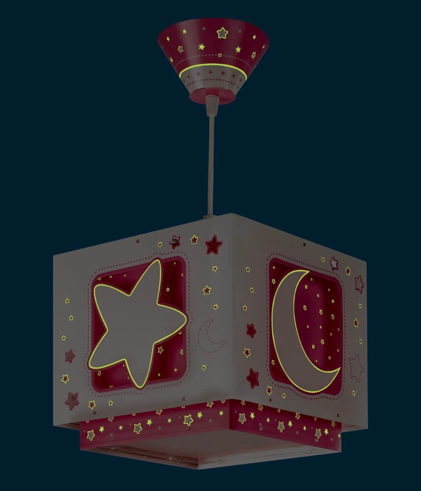 Kinderkamer hanglamp Moonlight roze Dalber 8420406800455