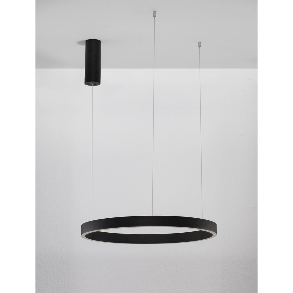 Zwarte hanglamp Elowen design Ø 60cm Lyora 5212017439055