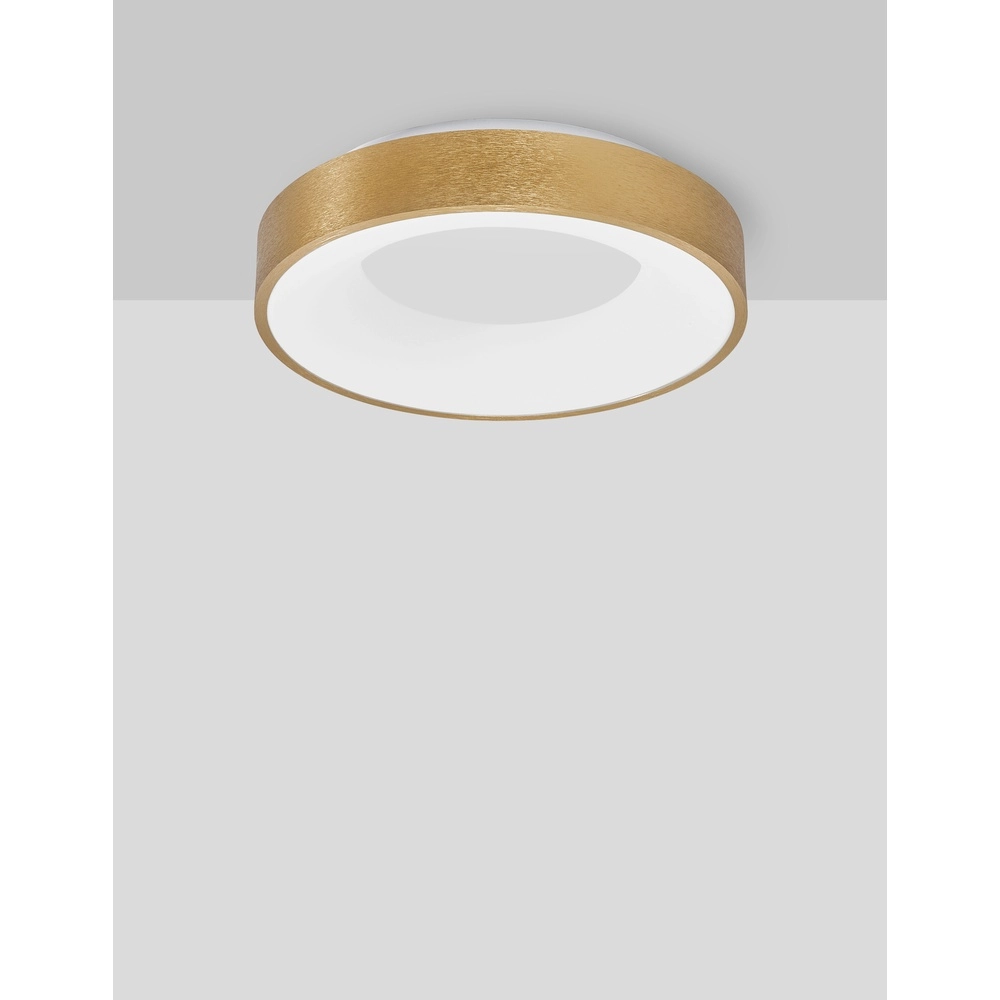 Plafondlamp Rando Thin goud Ø 38cm