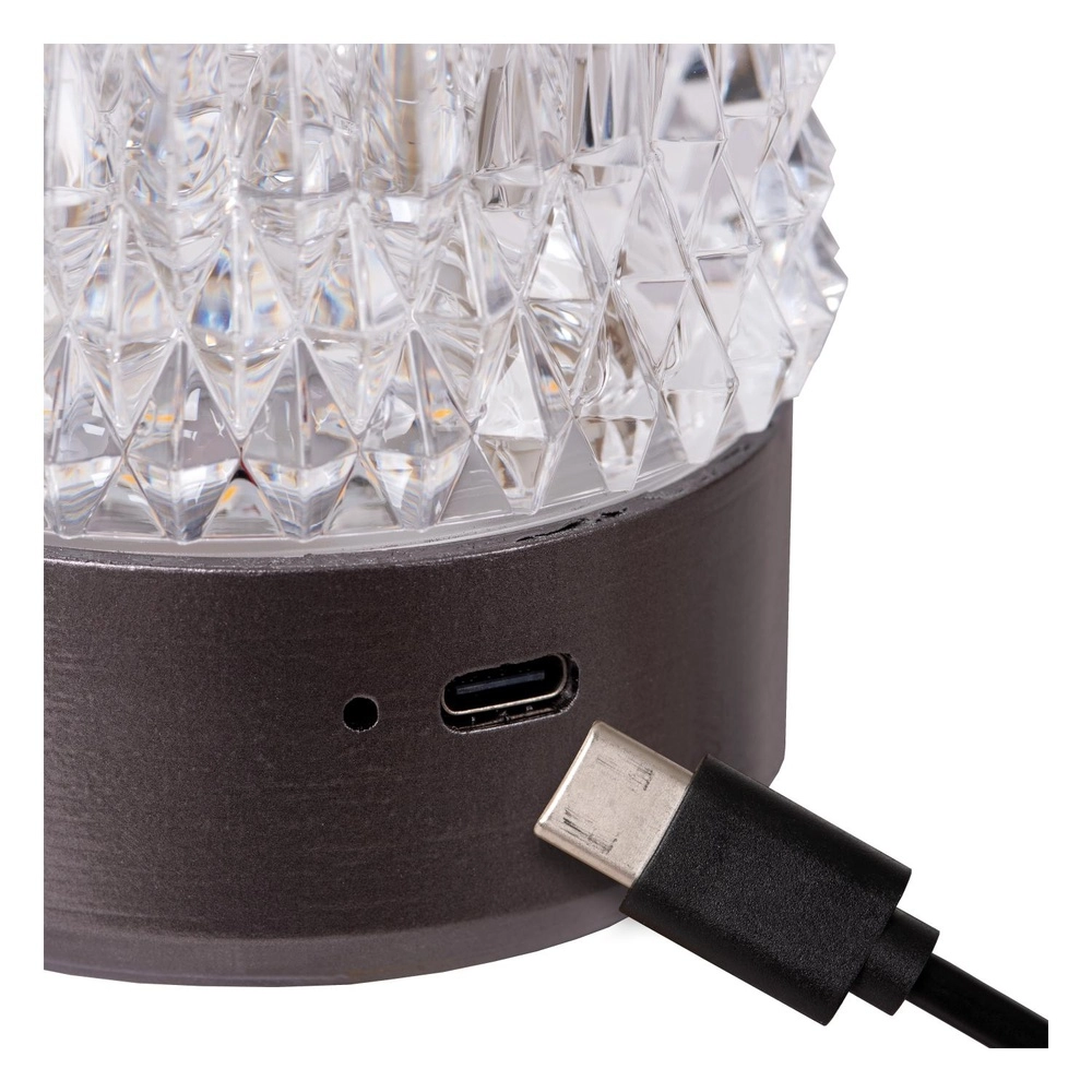 Oplaadbare tafellampjes Lily set van 3 chroom Lucide 5411212461087