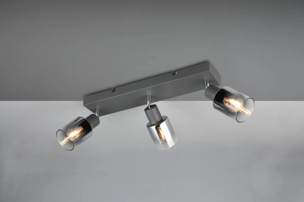 3-lichts plafondlamp Cadiz zwart 3-lichts plafondlamp Cadiz zwart