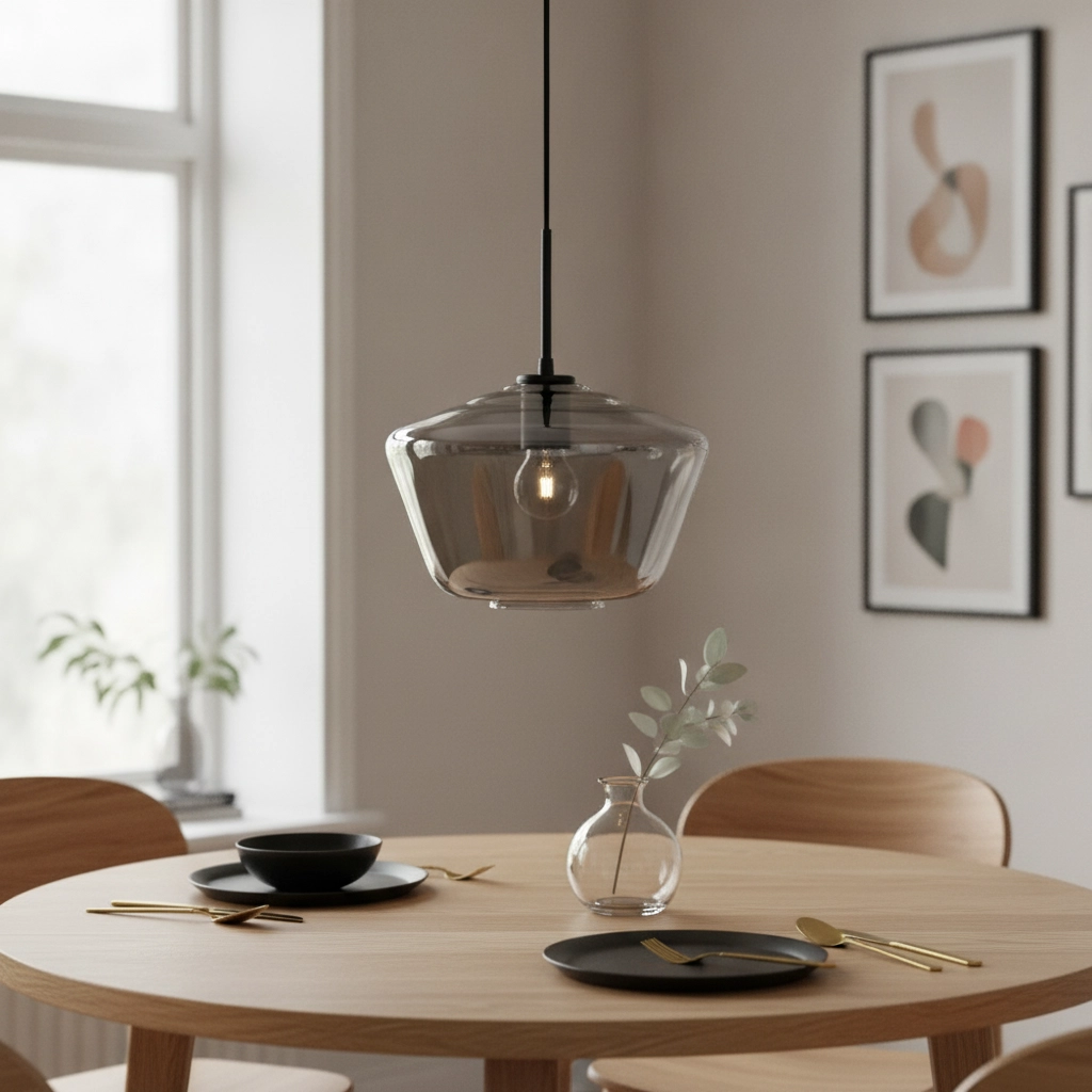 Hanglamp Veiro chroom glas Ø 30 x 22cm