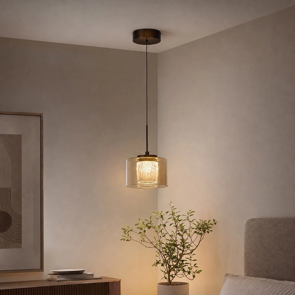 Design hanglamp Tumblers enkel brons Searchlight 5,05342E+12