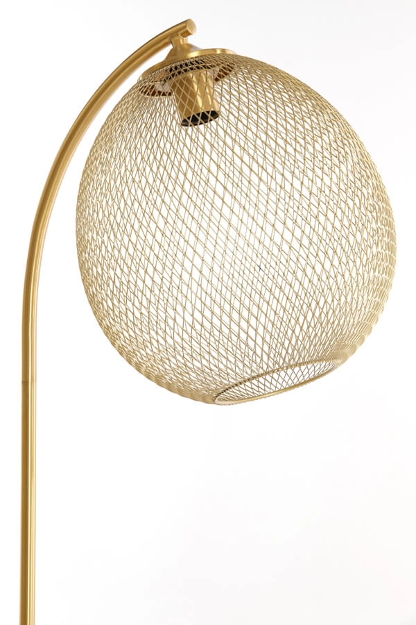 Gouden vloerlamp Moroc Ø 30cm Light & Living 8717807686437
