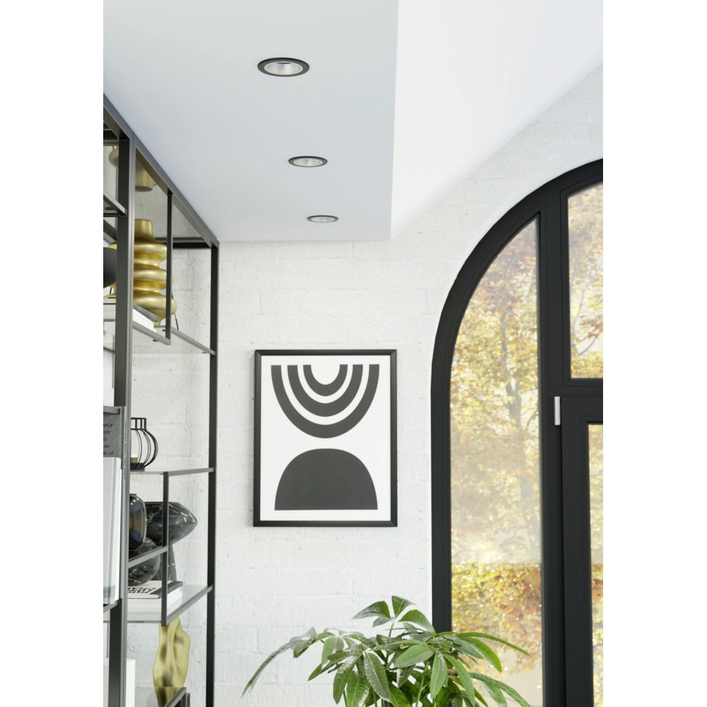 Inbouwspot smart Yebra-Z zwart met zilver Eglo 9008606359035