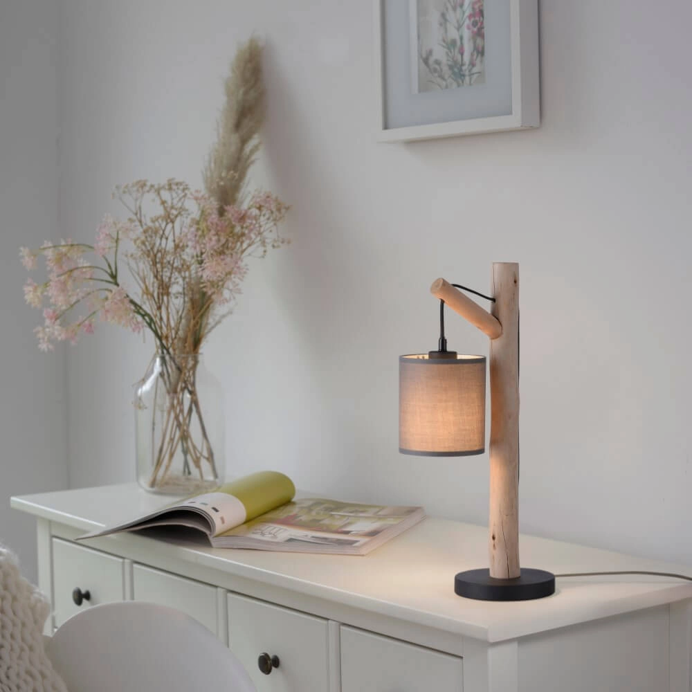 Landelijke tafellamp Green Tribu taupe Just Light 4043689995188