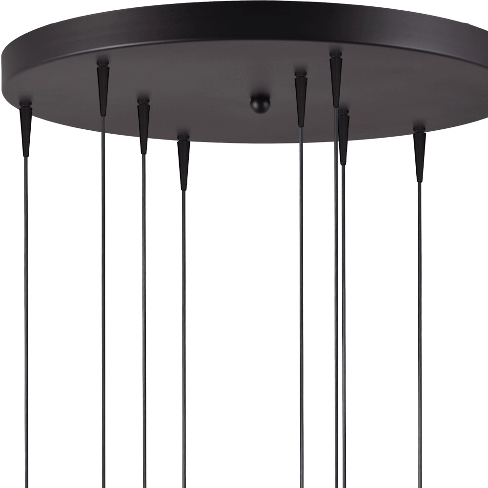 9-lichts hanglamp Talana zwart met goud Ø 50cm DTW Masterlight 8718121352312