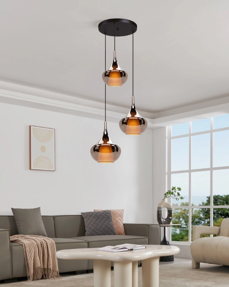 Design pendant lamp Almoster round 3-lights Stars of Light 9008606354061
