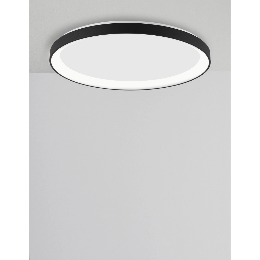 Design plafonniere Pertino Ø 58cm zwart Lyora 5212017446015
