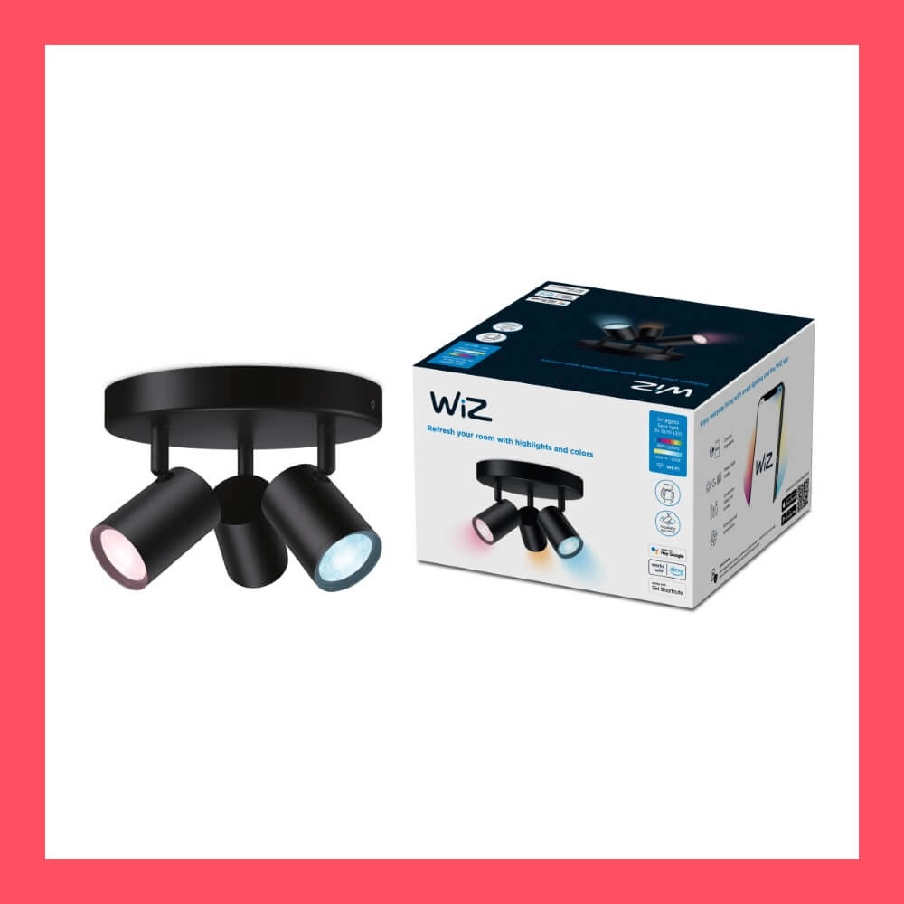 3-lichts opbouwspot Imageo smart - zwart WiZ 8719514554535