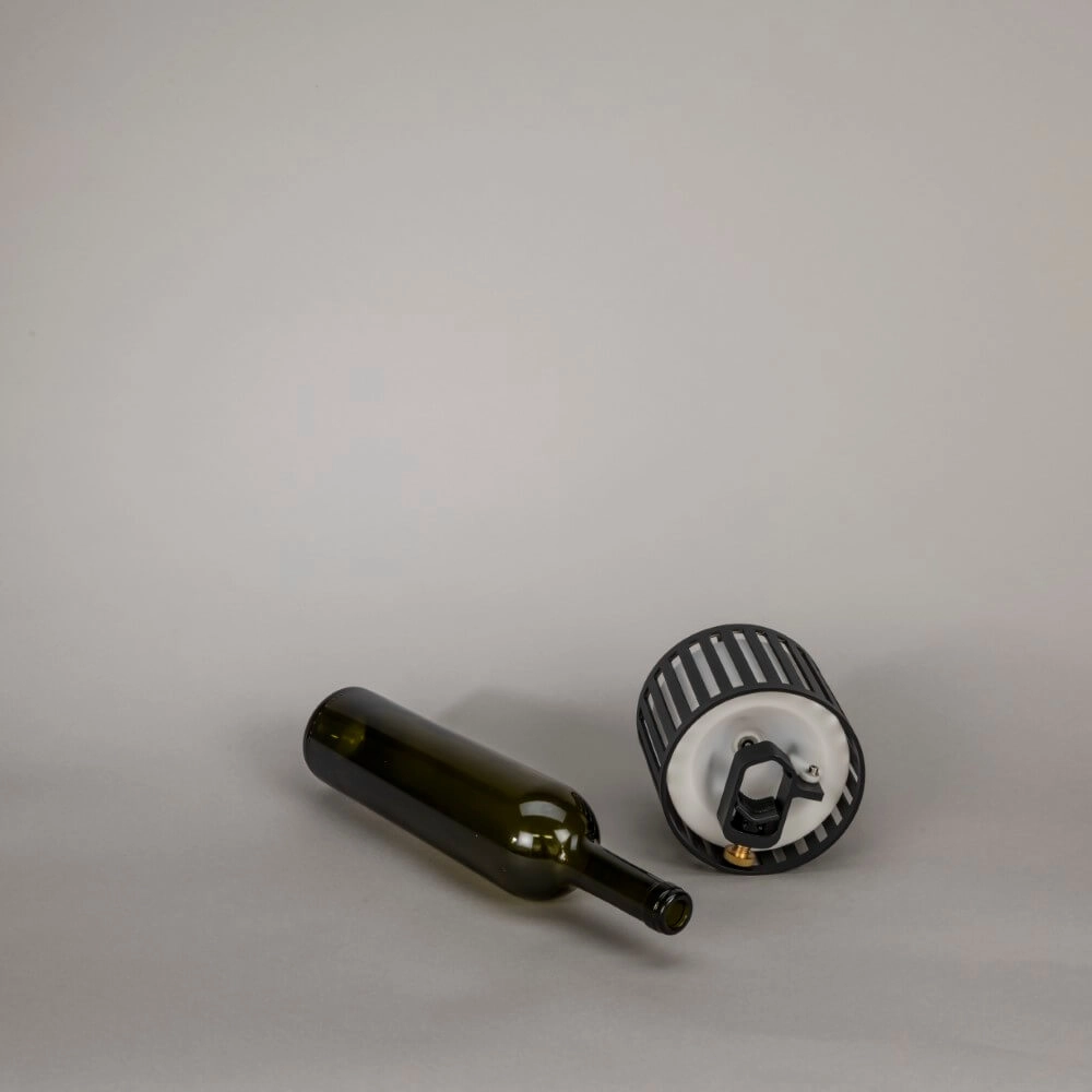 Unieke tafellamp Bottle zwart oplaadbaar KonstSmide 7318308377520