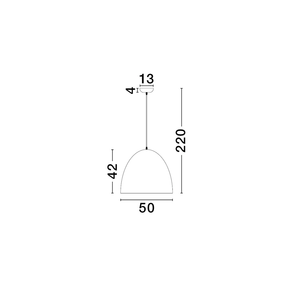 Hanglamp Solis rood Ø 50cm Lyora 5212017477859