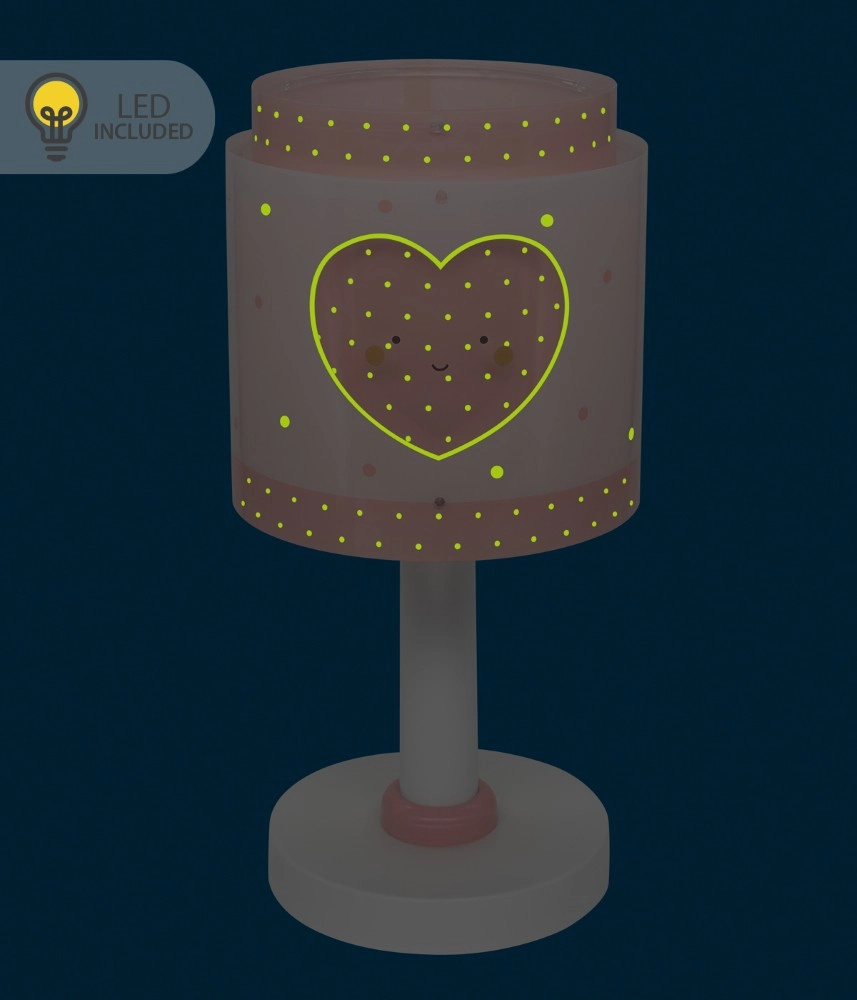 Tafellampje Baby Dreams roze glow in the dark Dalber 8420406002606