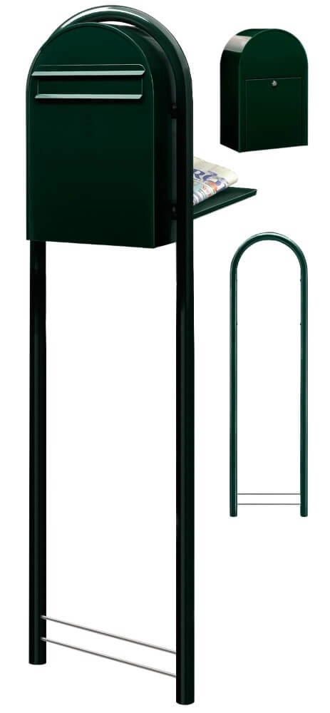 Brievenbus Classic B 6064 Zwartgroen Bobi 6417237006301