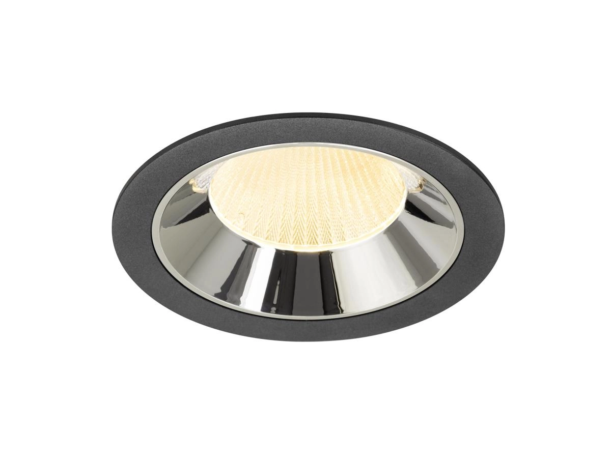 Inbouwspot Numinos XL zwart/chroom 3000K - 20gr