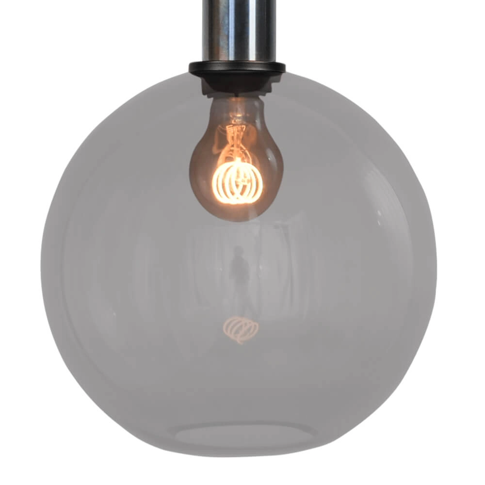 Hanglamp Ø 25cm Bella 2 Dappled oil met smoke glas Masterlight 8718121334219