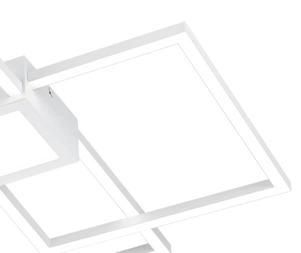 Witte  plafonnière Hydra met led Trio 4017807524949