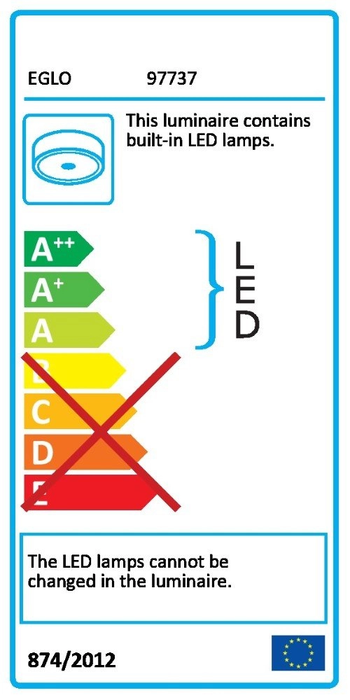 Plafondlamp Lanciano Led Eglo 9002759977375