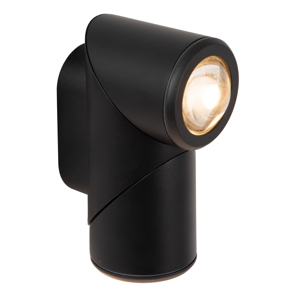 Design opbouwspot Erin IP65 zwart dubbel Lucide 5411212152053