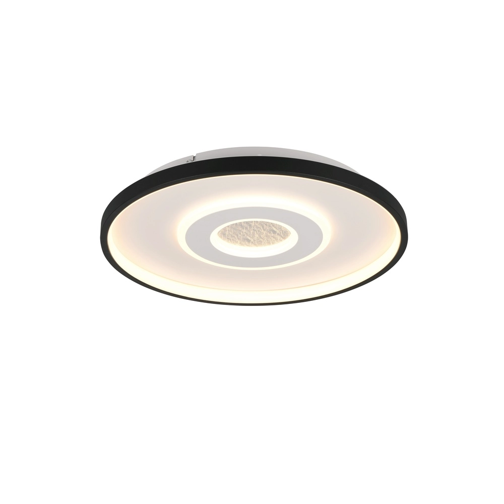 Ronde plafondlamp Nazar zwart met wit