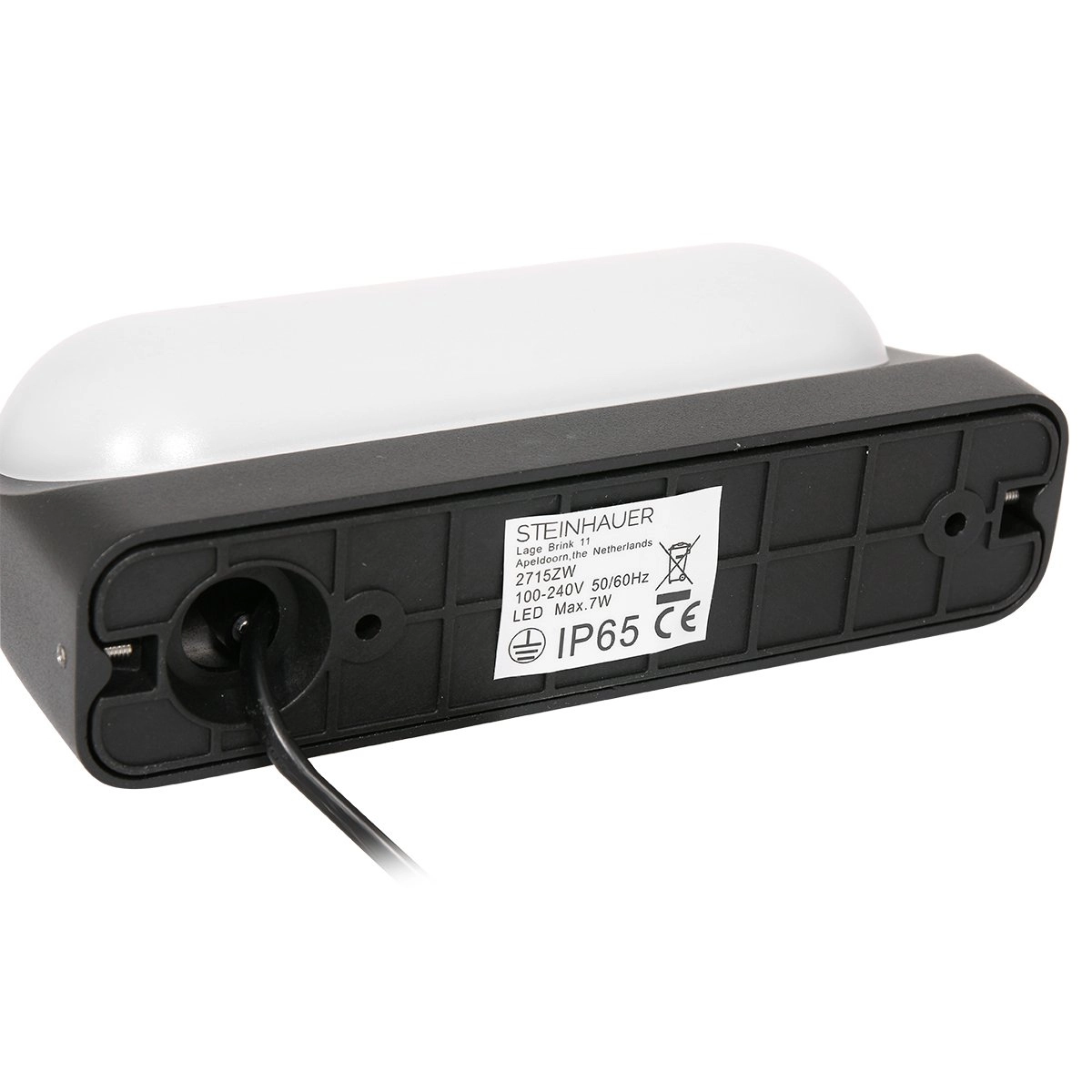 Buiten wandlamp zwart Dosko 18cm Steinhauer 8712746133165