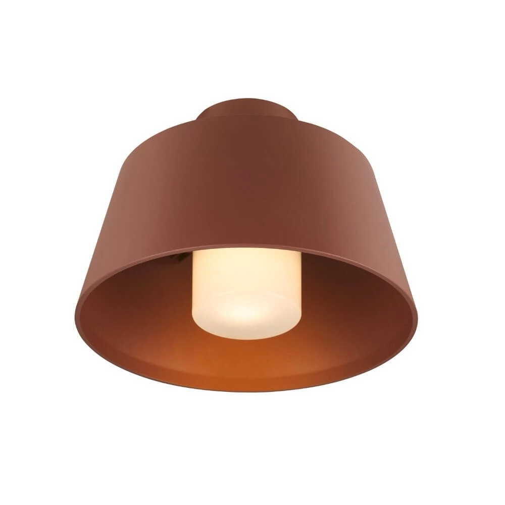 Veranda plafondlamp Phontoni roestbruin - Ø 25cm Veranda plafondlamp Phontoni roestbruin - Ø 25cm