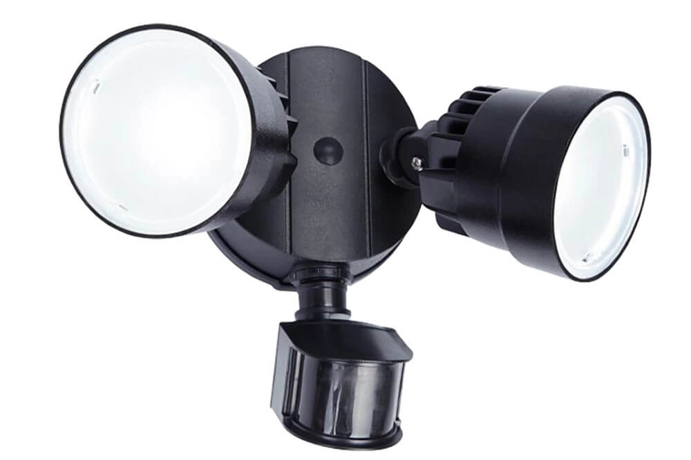 Wandlamp Shrimp zwart met sensor