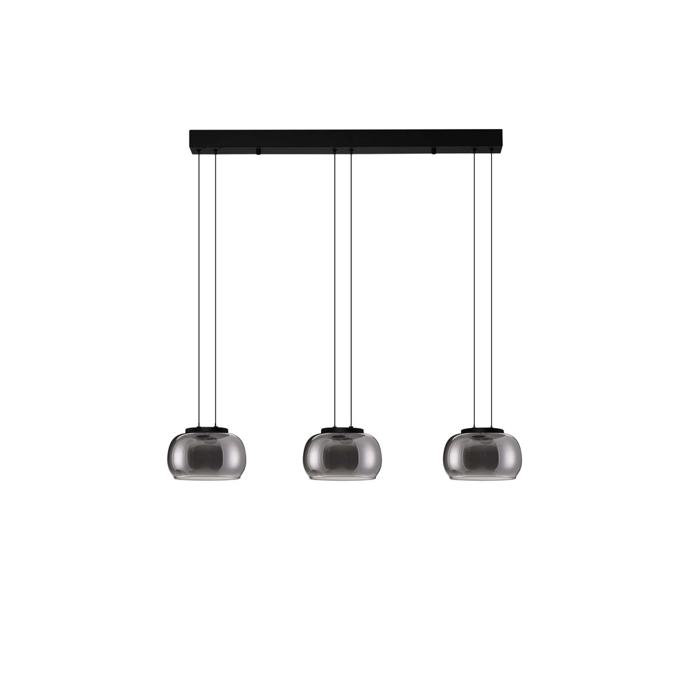Moderne hanglamp Bios 3-lichts zwart Lyora 5212017458520