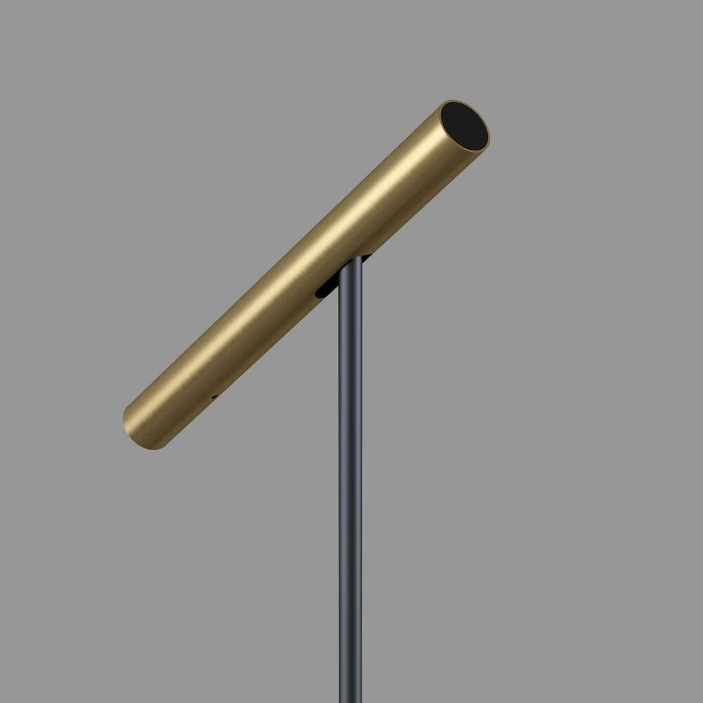 Design vloerlamp Kansas zwart met warm goud Artdelight 8720701102538