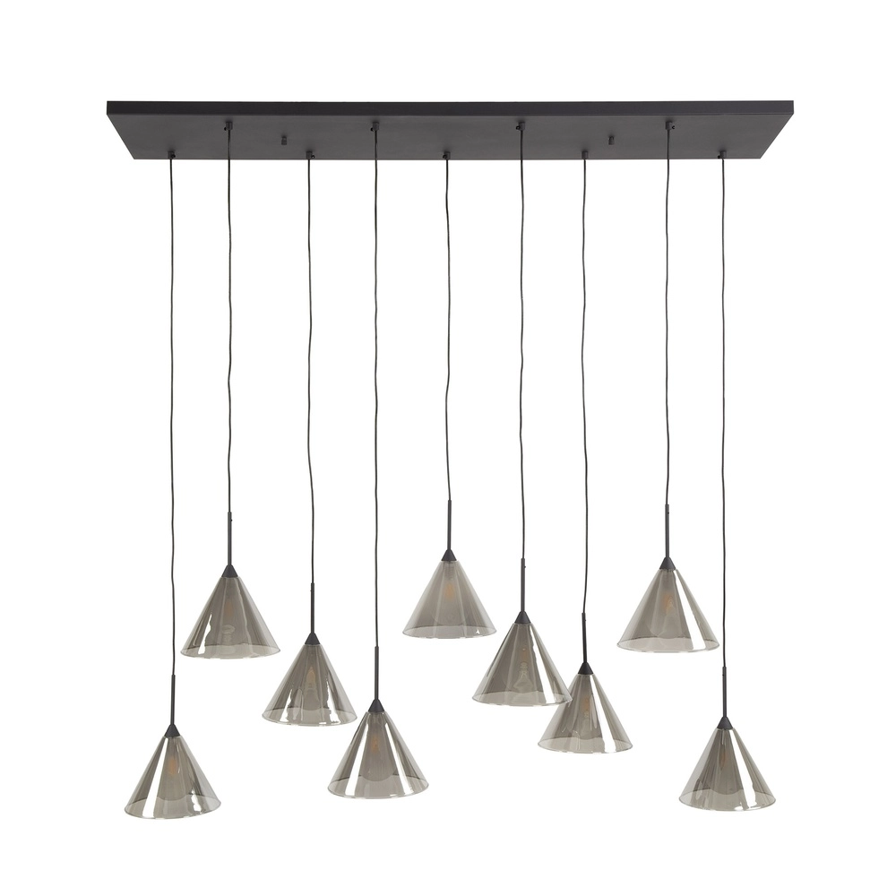 9-lichts hanglamp Conic voor eettafel Lyora 8716803512023