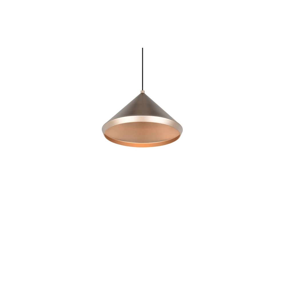 Moderne hanglamp Laguna Ø 18cm koffie bruin Trio 4017807671070